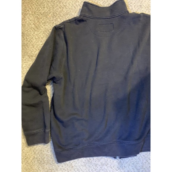 Reebok Full Zip Sweatshirt Red Black Size XLarge Mens Heavyweight 1979 - Picture 7 of 8